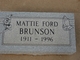  Mattie <I>Ford</I> Brunson