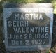  Martha <I>Keplinger</I> Beigh Valentine
