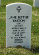  Jane Gilmore <I>Blythe</I> Barton