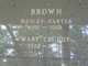  Mary <I>Crudup</I> Brown