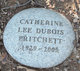  Catherine Lee <I>Dubois</I> Pritchett