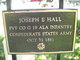 Pvt Joseph E Hall