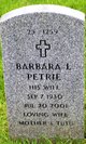  Barbara Lee Petrie