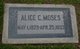  Alice <I>Christie</I> Moses