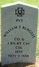Pvt William S. Burgess