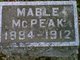  Mable “Mildred” <I>Bragg</I> McPeak