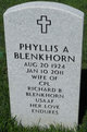  Phyllis A <I>Gunther</I> Blenkhorn