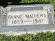  Mary Franklin “Fannie” <I>Mathews</I> Harrington