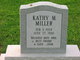  Kathy M <I>Mays</I> Miller