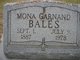 Mrs Mary Mona <I>Garnand</I> Bales