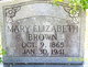  Mary Elizabeth <I>Brewer</I> Brown