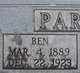  Benjamin Harrison “Ben” Parker