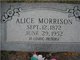  Mary Alice <I>Smith</I> Morrison