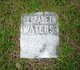 Elizabeth <I>Waldrep</I> Waters