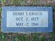  Henry Thomas Criscoe
