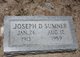  Joseph D Sumner