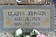  Gladys Willie Johnson