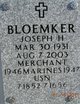 Profile photo:  Joseph Henry Bloemker