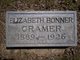  Elizabeth <I>Bonner</I> Cramer
