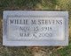  Willie Marie <I>Stevens</I> Stevens