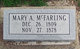  Mary Ann “Polly” <I>Thompson</I> McFarling