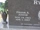  Frank A. “Junior” Rysdam Jr.