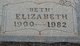  Pernicia Elizabeth “Beth” <I>Lovell</I> Nelson