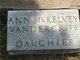  Mary Ann <I>McKelvey</I> Vandergriff