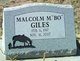  Malcolm Morris “Bo” Giles