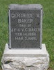  Gertrude V Baker