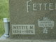  Nettie M <I>Wolfe</I> Fetters