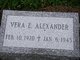  Vera E. <I>Francouer</I> Alexander