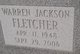  Warren Jackson “Jack” Fletcher