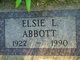  Elsie Louise <I>Warwick</I> Abbott