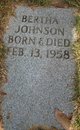  Bertha Johnson