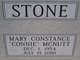  Mary Constance “Connie” <I>McNutt</I> Stone