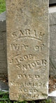  Sarah “Sally” <I>Cole</I> Snider
