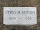  Dewey M Kenyon