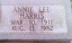  Annie Lee Harris