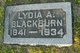  Lydia Ann <I>Paxton</I> Blackburn