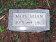  Mary A <I>Shoemaker</I> Allen