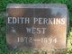  Edith “Eda” <I>Perkins</I> West