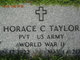 Pvt Horace Carlon “Tye Cobb” Taylor