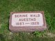  Serine O “Sarah” <I>Wald</I> Auestad