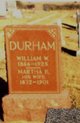  Martha Ellen “Mattie” <I>Stout</I> Durham