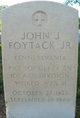 Pvt John James Foytack Jr.