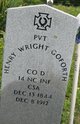 Pvt Henry Wright Goforth
