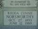  Rhoda Connie “Rodie” Norsworthy