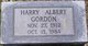  Harry Albert Gordon