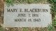  Mary Elizabeth <I>Brock</I> Blackburn